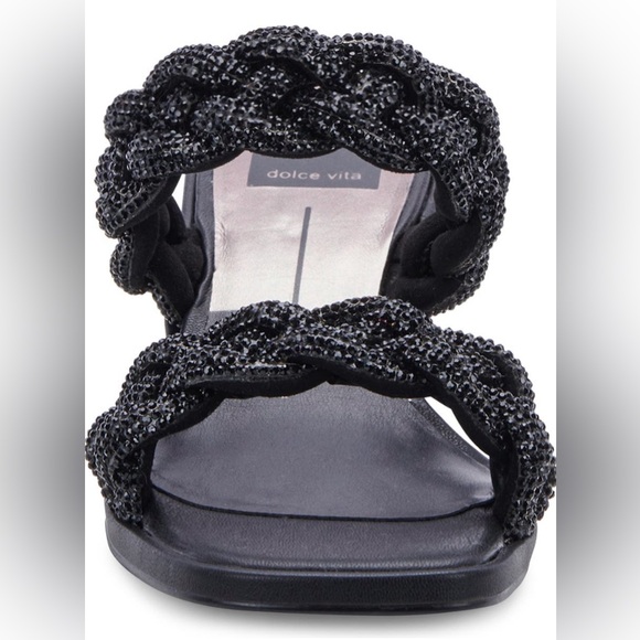 NIB DOLCE VITA RONIN RHINESTONE SLIDE SANDAL - Picture 3 of 7